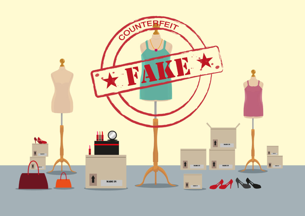 dealing with counterfeiting as a clothing business