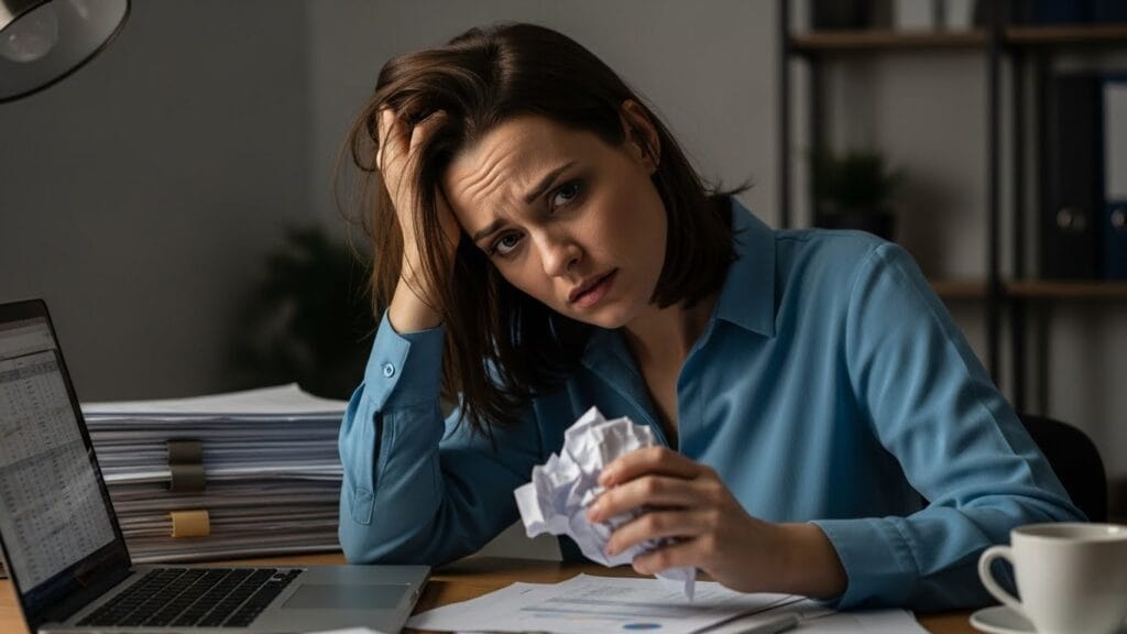 business owner stressed