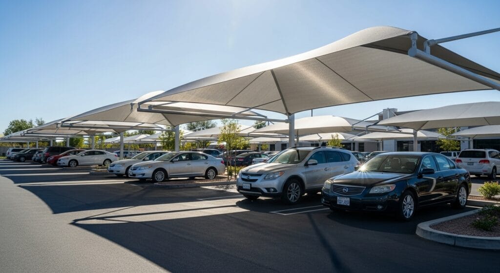 UV-Resistant Parking Shades