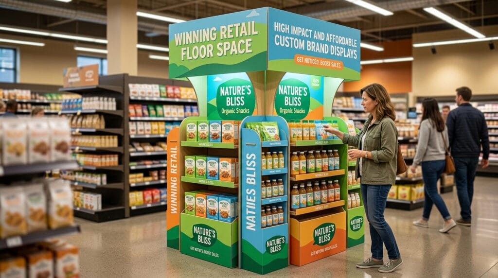 Winning Retail Floor Space With High Impact and Affordable Custom Brand Displays